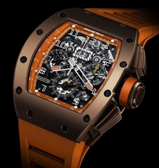 Richard Mille Replica Watch RM011 Ti Brown Orange
